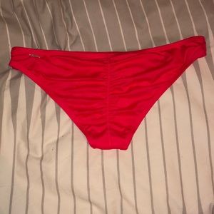 Victoria Secret Scrunch Butt Bikini Bottoms - Red